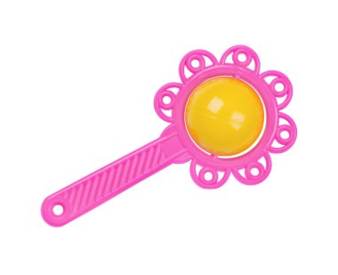 beyaz arkaplanda bebek tıkırtısı