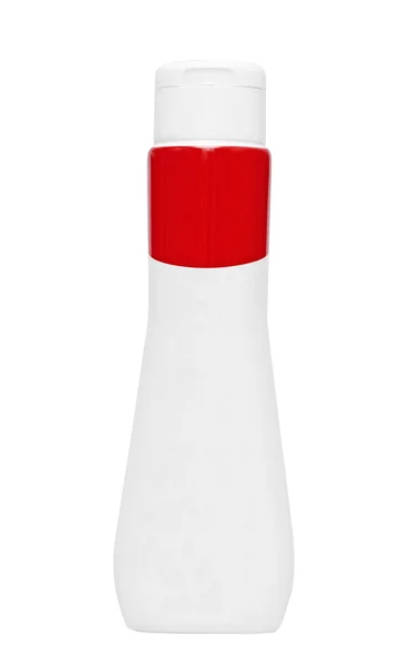 Kosmetické láhev na bílém pozadí — Stock fotografie