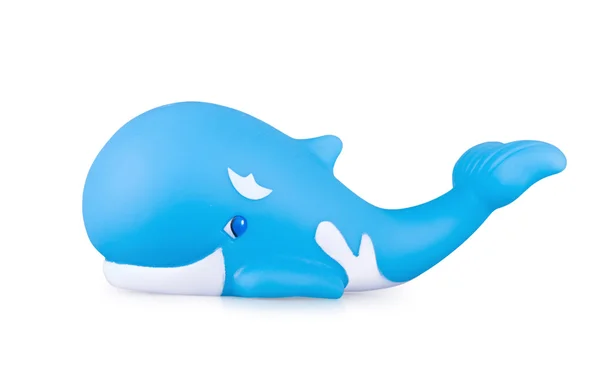 Leksak whale på vit — Stockfoto