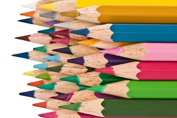 Wielobarwne ołówki — Zdjęcie stockowe
