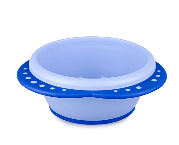 Blue children's plate — Stock Photo, Image