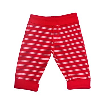 beyaz izole parlak kırmızı bebek pantolonu