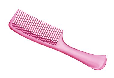 parlak pembe saç fırçası