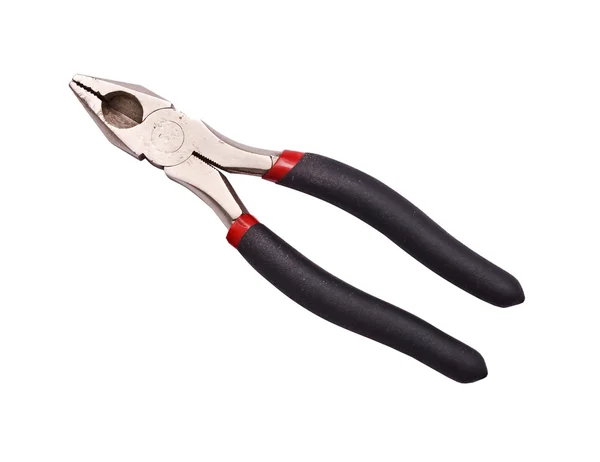 Flat-nose pliers on a white background — Stock Photo, Image