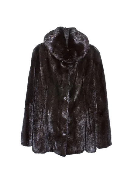 Manteau en fourrure noire — Photo