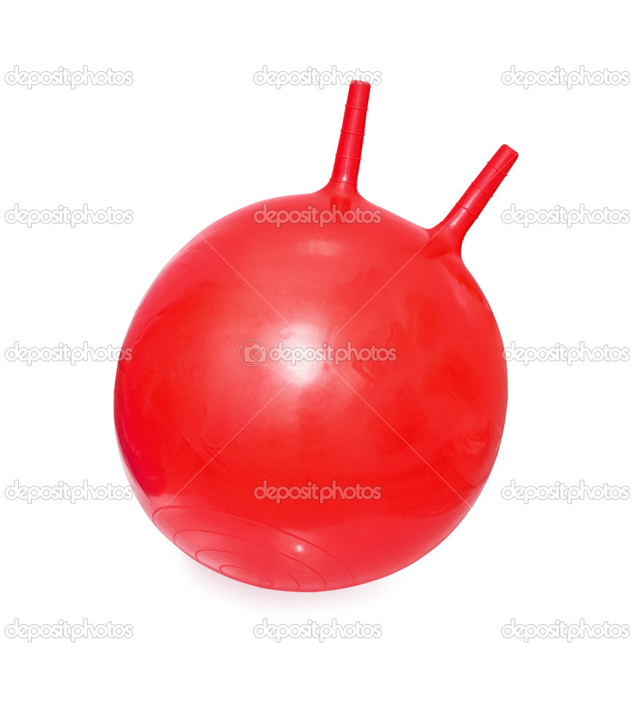 bright red ball-kangaroo - 图库照片