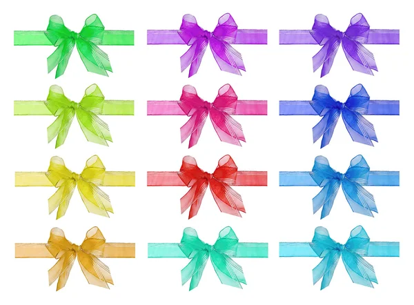 Set of bright bows — Stock Photo, Image