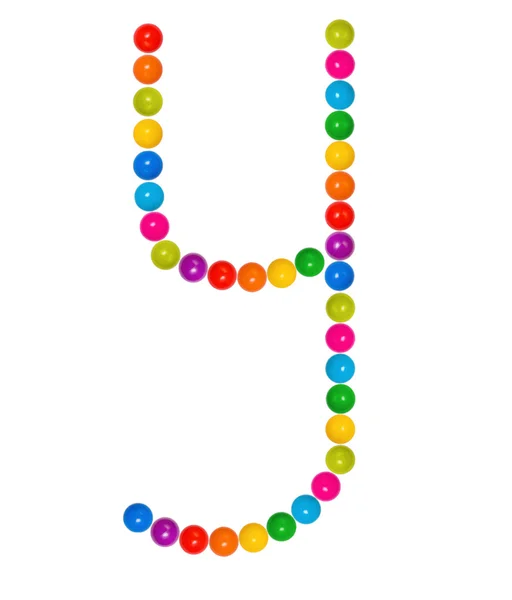 Litera Y od piłki plastikowe dla dzieci — Zdjęcie stockowe