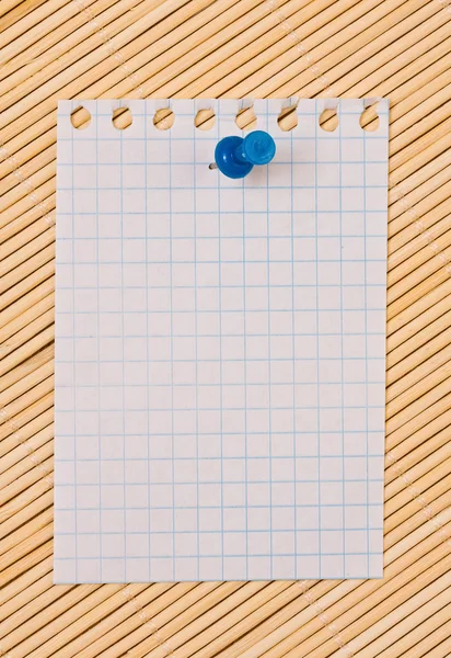 List from a notebook, with an empty place for your text — Stock Photo, Image