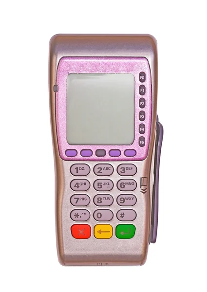 The payment terminal for payment of purchases — Stock Photo, Image