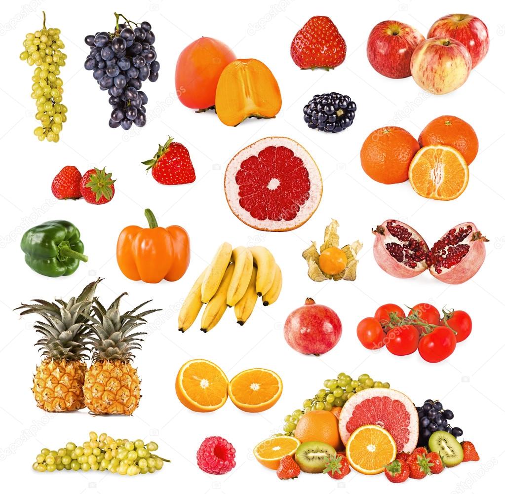 Set of fruits and vegetable