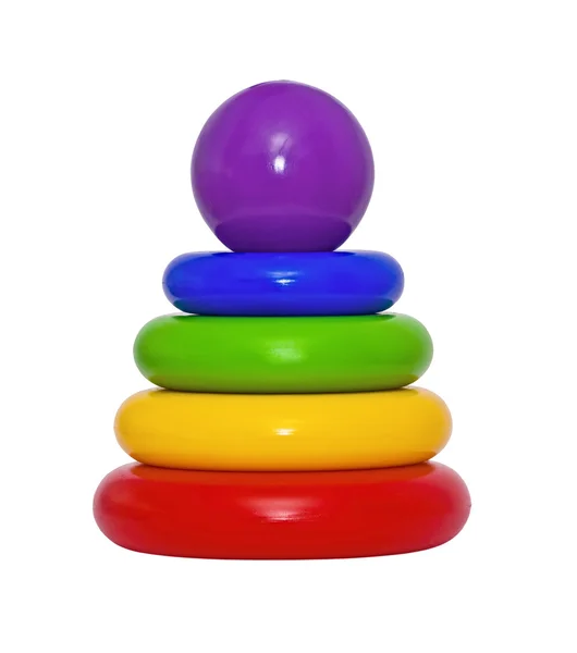 Children's bright toy on the white background Stock Picture