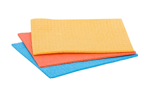 Bright sponges on a white background — Stock Photo, Image