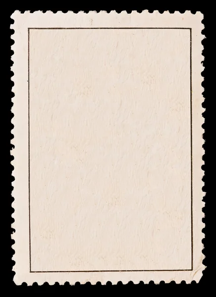 Blank stamp, black borde — Stock Photo, Image