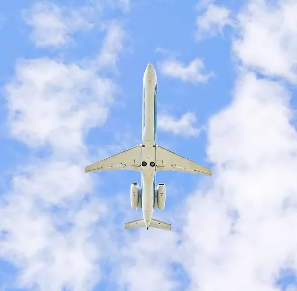 The plane in the sky — Stock Photo, Image