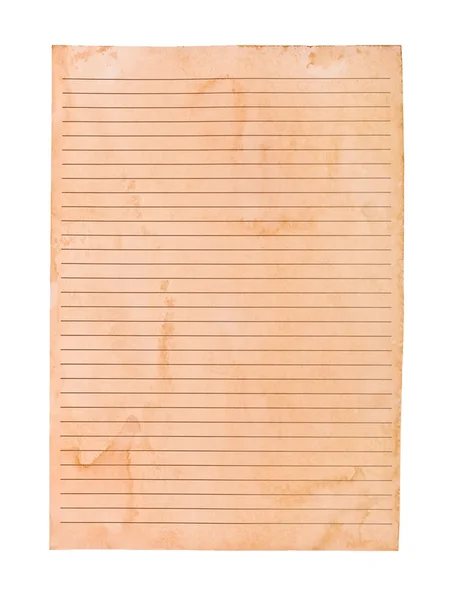 Old ruled paper — Stock Photo, Image