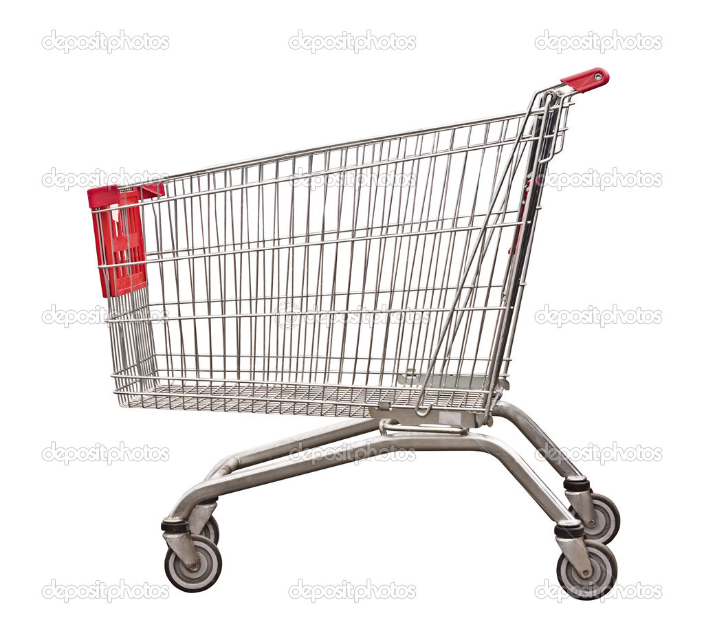 The empty cart for purchases