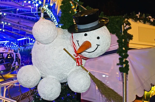 Festive snowman — Stock Photo, Image