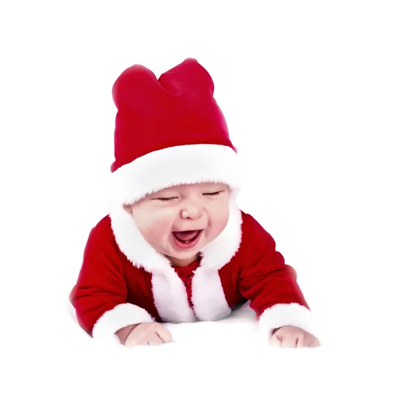 6 aylık Noel baba bebek seti — Stok fotoğraf