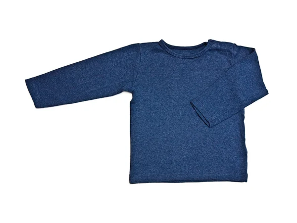 Детская одежда - голубая рубашка — стоковое фото
