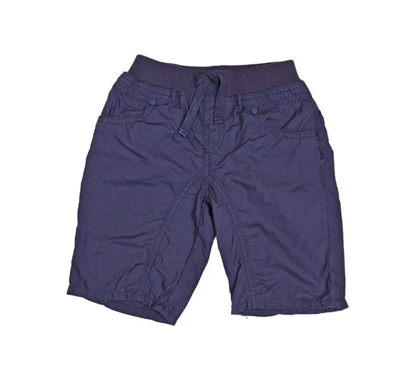 Children's wear - blue shorts — Stock Photo, Image