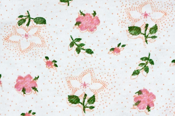 Фрагмент красочного ретро-ткацкого текстиля с цветочным орнаментом — стоковое фото