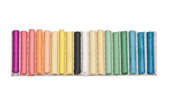 Pasteles de artista multicolor — Foto de Stock