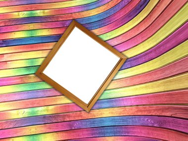 çok renkli kavisli deforme duvar