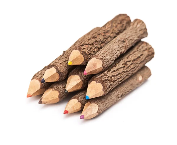 Kilka ołówków stylizowane gałęzi drzewa — Zdjęcie stockowe