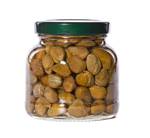 Jar of marinaded anchovie — Stock Photo, Image