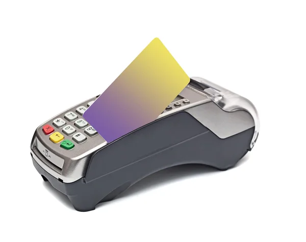 Payment terminal, card — Stock Photo, Image