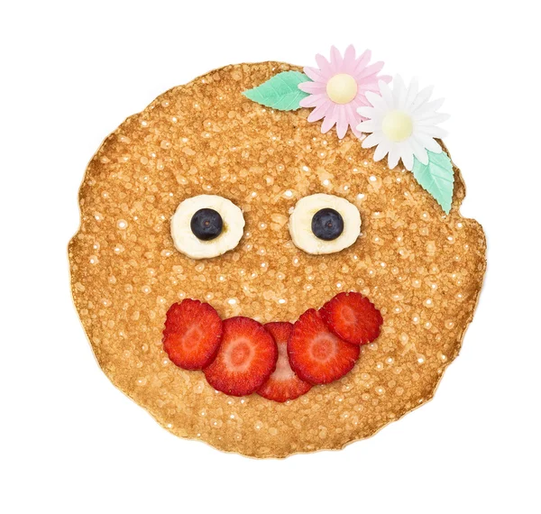 Gesichtspfannkuchen — Stockfoto