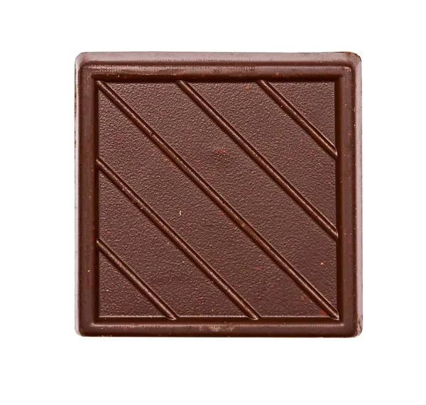 Barra de chocolate cuadrado — Foto de Stock