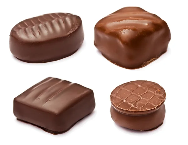 Sjokolade med fyll – stockfoto