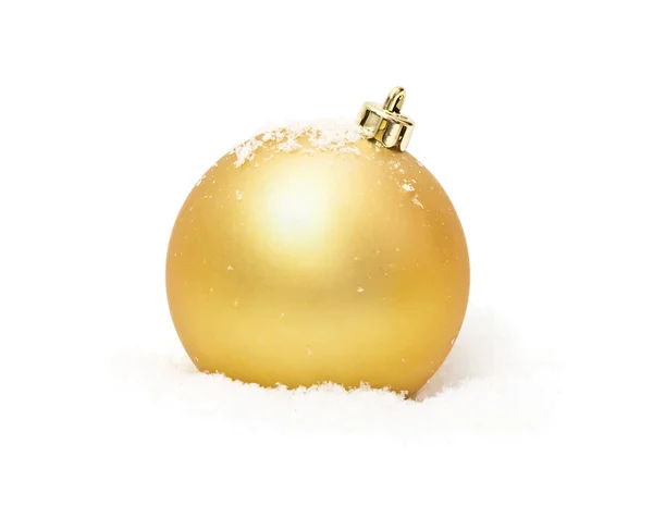 Gold-Weihnachtskugel — Stockfoto