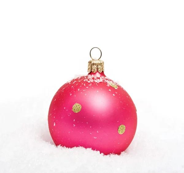 Рожевий куля Різдво — стокове фото