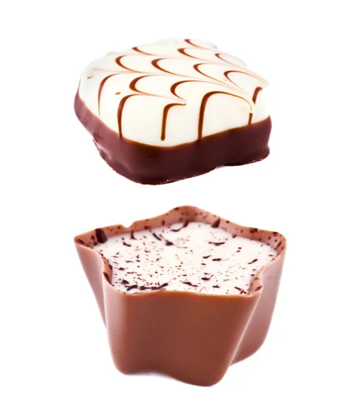 Chocolates com um recheamento — Fotografia de Stock