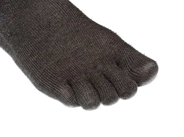 Black socks with fingers — Stock Photo, Image