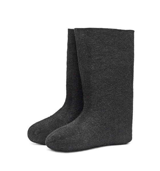 Traditional winter felt boot valenki — Stock Photo, Image