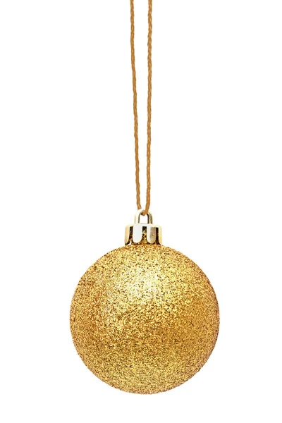 ゴールデン クリスマスの球 — ストック写真