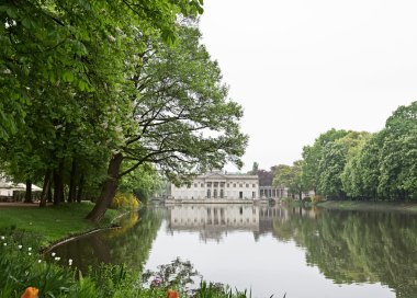 el Palacio lazienki en Parque lazienki