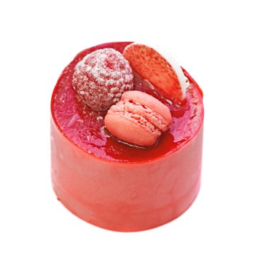 Crimson sufle ile acıbadem kurabiyesi pasta