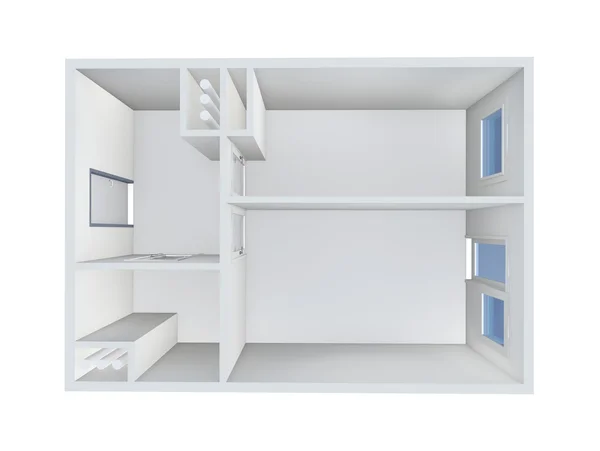 Één kamer appartement — Stockfoto