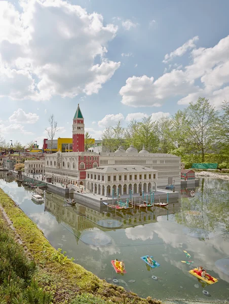 Miniland в парку розваг legoland deutschland resor — стокове фото