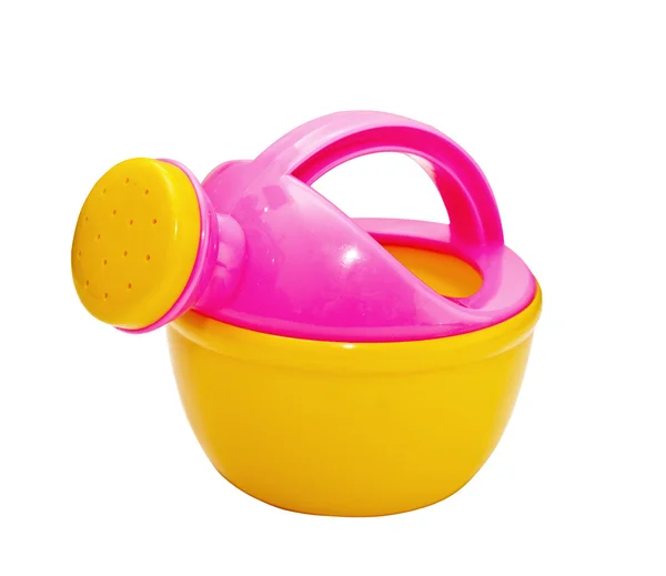 Bright children's watering can Stock Photo