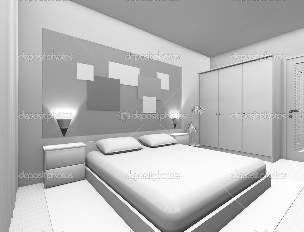 Grey bedroom