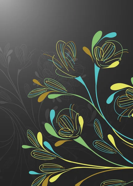 Fondo floral naturaleza belleza — Vector de stock