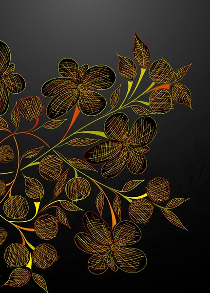 Fondo floral — Vector de stock