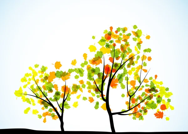 Fondo del árbol de otoño — Vector de stock