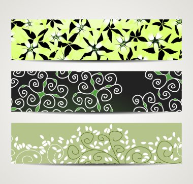 çiçek desenli ile banner